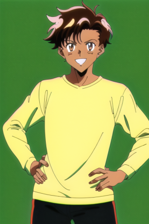 Male, 1 person, 30 years old, tan skin, 1980s anime style, dark brown hair, side s-1456816454.png